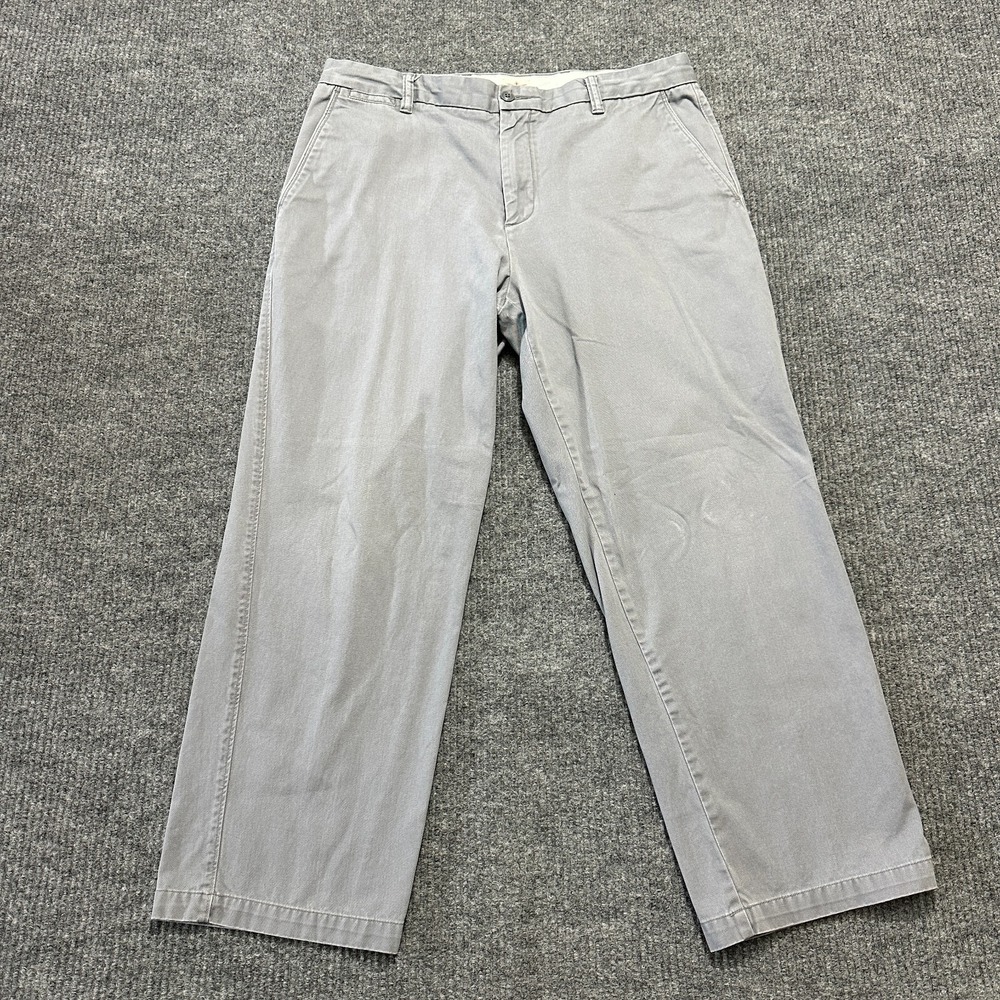 Dockers D3 Mens Khaki Pants Size 36x29 Gray Classic Fit Casual Mid Rise